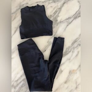 ALO yoga set top +pants size small black